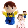 Kids Puppets Cute Family Hand Puppets With Working Mouth Enhance Communication Plush Hand Puppets For Show Theater Birthday