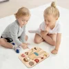 Children Wooden Human Body Puzzle Anatomy Play Skeleton Toy Body Structure Montessori Jigsaw Puzzles Preschool Learning - Image 4