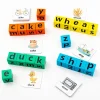 Wooden Blocks Spelling Game Wooden Kids Spelling Block Toy Alphabet Puzzles Blocks Children Learning Toy For Home Kindergarten - Image 3