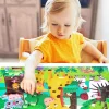 60Pcs/set Floor Puzzle Wooden Puzzle Large Size For Kids Toddler Puzzles For Preschool Children Learning Educational Puzzles Toy - Image 2