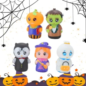 Character Finger Puppets Children Halloween Finger Puppets Set Interactive Toy Puppets Wonderful 5X Puppets For Halloween Party