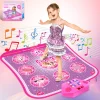 Dance Mat - 6 /9 Keys LED Electronic Dance Mat, Pink Doll Princess Girl Toys, Kids Music, Halloween, Christmas Birthday Gift - Image 4