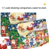 Christmas Jigsaw Puzzle 200 Pieces Santa Claus Puzzles Gift box kids Challenge Brain Storm Game Educational Puzzle Game Toys - Image 5