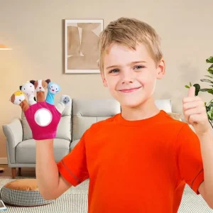 Stuffed Hand Puppet Soft Puppet Story Toy 5 Animal Designs Hand Puppet Gloves Interactive Educational Toy For Kids Imaginative