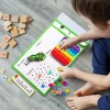 English Spelling Games English Enlightenment Teaching Aids Erasable English Learning Set With High-frequency Word Cards For Kids - Image 2