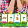 Site Words Phonics Flash Cards Kids Preschool Sight Cards Spelling Games Homeschool Supplies With Card Rings For Kids Toddler - Image 3