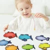 Fish Shaped Cards English Classroom Card Teaching Writable And Erasable Teaching Aids Magnetic Fishing Rod Toys For Family Games - Image 5