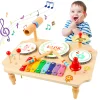 Children's Drum Kit, Multi-in-1 Musical Instruments Children From 1 2 3 Years With Xylophone, Montessori Baby Toy, Children's To