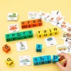 Kids Montessori Toys Spelling Word Block Games Spell Letter Childrens Early Learning Education English Cards Puzzle Game - Image 5