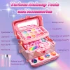 Kids Multi-Layer Foldable Makeup Set - Pretend Play Cosmetic Kit for Girls, Educational and Learning Toy with Storage Box - Image 6
