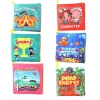 Colorful Baby Cloth Book With Crinkle Paper Early Educational Baby Bath Books Multifunctional Soft Book For 0-2 Years Old Kids