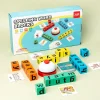 Kids Montessori Toys Spelling Word Block Games Spell Letter Childrens Early Learning Education English Cards Puzzle Game