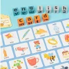 Spelling Words Game Blocks Wooden Alphabet Puzzles Blocks With Flash Cards Learning Toy With Bell Sight Words Recognition Game - Image 2