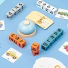 Spelling Words Game Blocks Wooden Alphabet Puzzles Blocks With Flash Cards Learning Toy With Bell Sight Words Recognition Game - Image 3