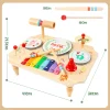 Children's Drum Kit, Multi-in-1 Musical Instruments Children From 1 2 3 Years With Xylophone, Montessori Baby Toy, Children's To - Image 2