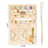 Word Spelling Game Wooden Words Training Toy Educational Homeschool Words Toy Interactive Word Question Cards Toy For Kids Aged - Image 6