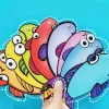 Fish Shaped Cards English Classroom Card Teaching Writable And Erasable Teaching Aids Magnetic Fishing Rod Toys For Family Games - Image 3