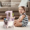 Robotime Robud Wooden Ice Cream Cart Toys Toddlers Pretend Play Food Truck Best Gift for Girls and Boys 3+ Years - Image 3