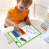 English Spelling Games English Enlightenment Teaching Aids Erasable English Learning Set With High-frequency Word Cards For Kids