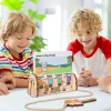 Word Spelling Game Wooden Words Training Toy Educational Homeschool Words Toy Interactive Word Question Cards Toy For Kids Aged - Image 3