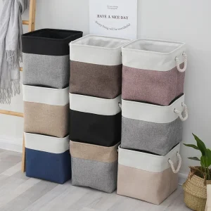 Supplies Sundries Sorting Basket Folding Linen Organizer Box Underwear Socks Baby Toys Basket Straw tray Mini fridge Canasta