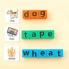 Kids Montessori Toys Spelling Word Block Games Spell Letter Childrens Early Learning Education English Cards Puzzle Game - Image 4