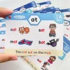 Reading Flash Cards Sight Word Flash Cards Educational Root Phonics Games Interactive Homeschool Supplies Vocabulary Card For - Image 3