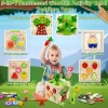 Baby Wooden Activity Cube Center Toys for Boys Girls Birthday Gifts, 5 in 1 Montessori Educational Learning Sensory Toys - Image 2