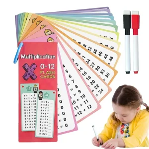 Division Flash Cards 15X Multiplication And Division Flash Cards Home Multiplication Learning Aids Cards With Dry Erase Pens