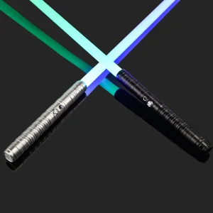 Light Saber RGB 16 Colors Metal Hilt Light Sabers Rechargeable 2 in 1 FX Dueling Lightsabers with Silent and Flash Modes