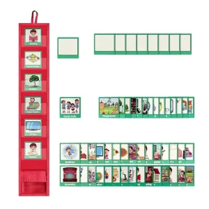 Visual Schedule Chart Mini Travel Schedule Pocket Chart Bedtime Routine Chart Visual Schedule Pocket Chart With 45 Activity card