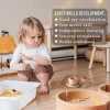 Sensory Bin Tools Toddler Montessori Toys Set Of 8 Wooden Scoops And Wooden Tongs Fine Motor Learning Toy For Children Kids Aged - Image 3