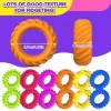 Sensory Rings Stress Relief Sensory Toys Set Of 6 Spiky Sensory Finger Rings Silent Stress Reducer Fidgets Ring For Kids Teens - Image 6