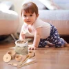 Sensory Bin Tools Toddler Montessori Toys Set Of 8 Wooden Scoops And Wooden Tongs Fine Motor Learning Toy For Children Kids Aged - Image 4