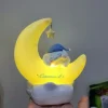 Sanrio Genuine Kawaii Kuromi Cinnamoroll Crescent Beautiful Dream Led Light-emitting Ornaments Cute Night Light Children's Gift - Image 2