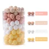 100pcs 12mm Silicone Beads Baby Teething Beads Pacifier Chain Teething Toy BPA Free Chewable Beads Teether DIY Accessories - Image 4