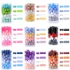 100pcs 12mm Silicone Beads Baby Teething Beads Pacifier Chain Teething Toy BPA Free Chewable Beads Teether DIY Accessories