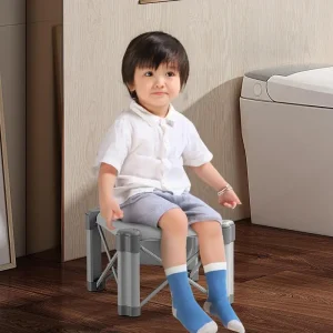 Portable Potty Seat Foldable Toddler Potty Training Toilet With Storage Bags Potty Training Toilet Travel-Friendly Anti-Slip