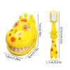 Teeth Brushing AIDS For Children Oral Brushing Early Education Toy Baby Play Every Family Tooth Model Cartoon Giraffe Toothbrush - Image 6