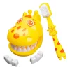 Teeth Brushing AIDS For Children Oral Brushing Early Education Toy Baby Play Every Family Tooth Model Cartoon Giraffe Toothbrush
